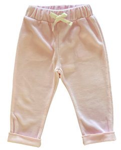Sweat pants velvet pink