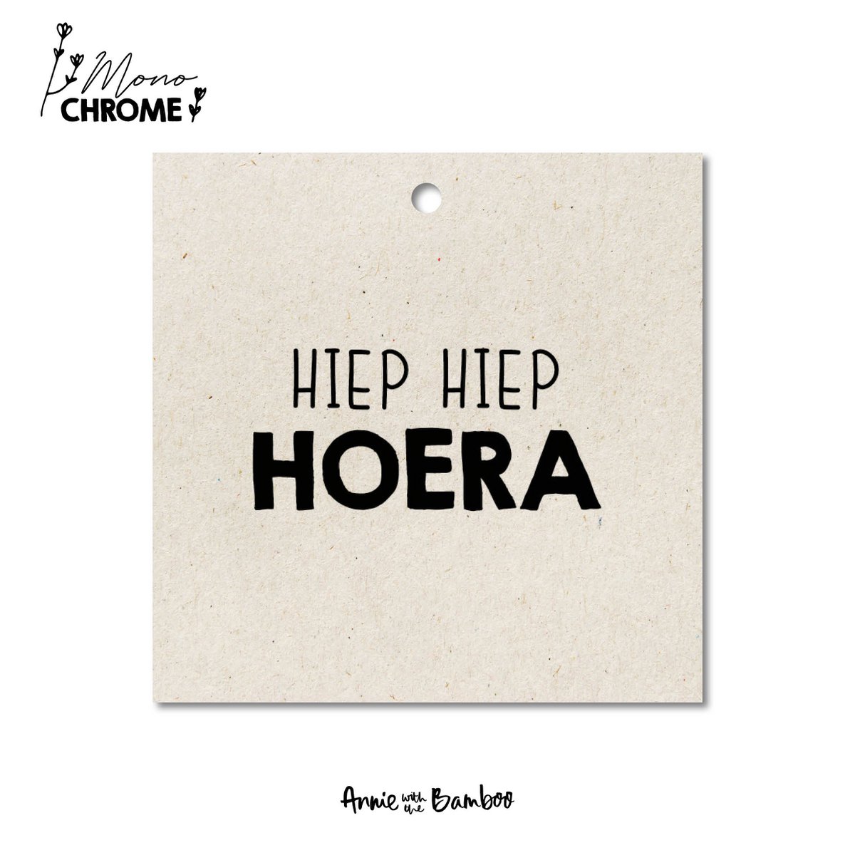 Etichetta regalo - Hip hip evviva