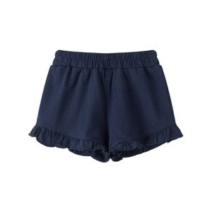 Marineblauwe babymeisjesshort met ruches BGV66613
