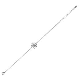 Påskelilje armbånd - sølv og krystal