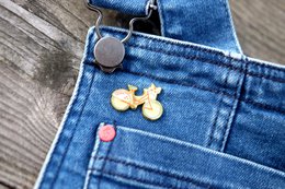 Bike Blooms Pin Badge