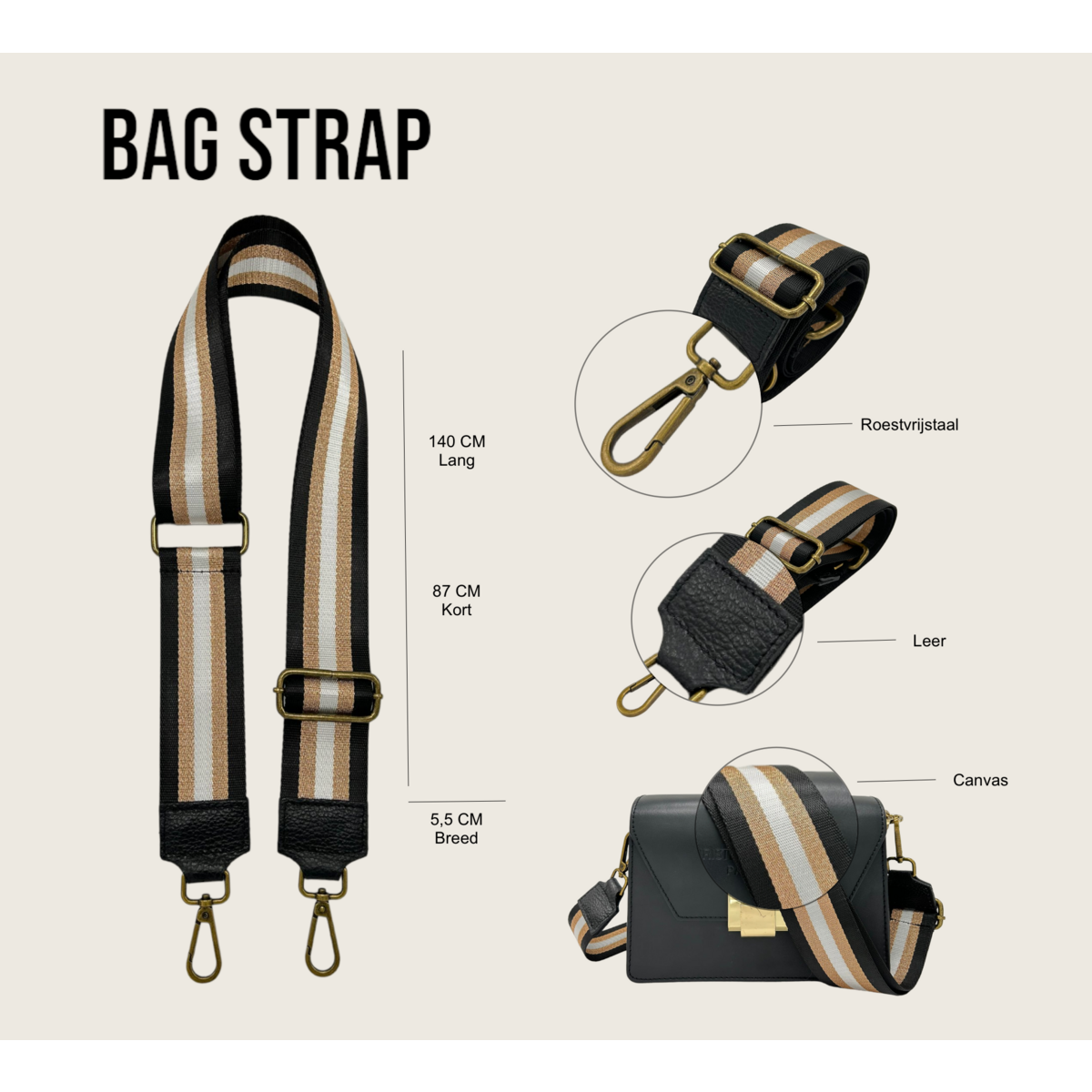 Tracolla per borsa Kiki