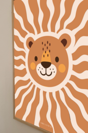 Plakat børneværelse - Lion Lio
