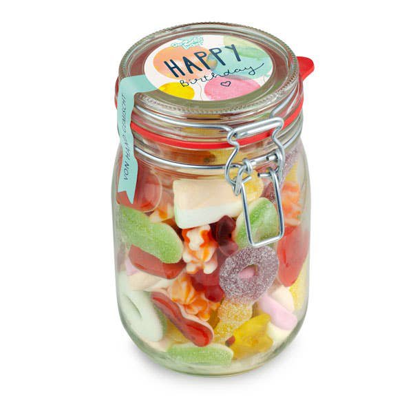 Midi glass happy birthday sweets birthday gift