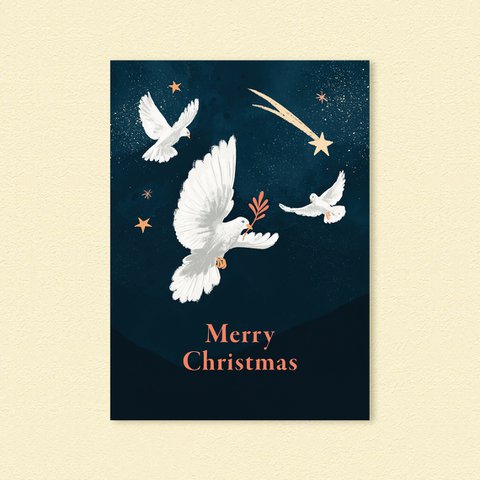 Kerstkaart "Peace Dove"