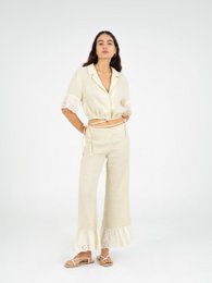 Aurora linnen beige top