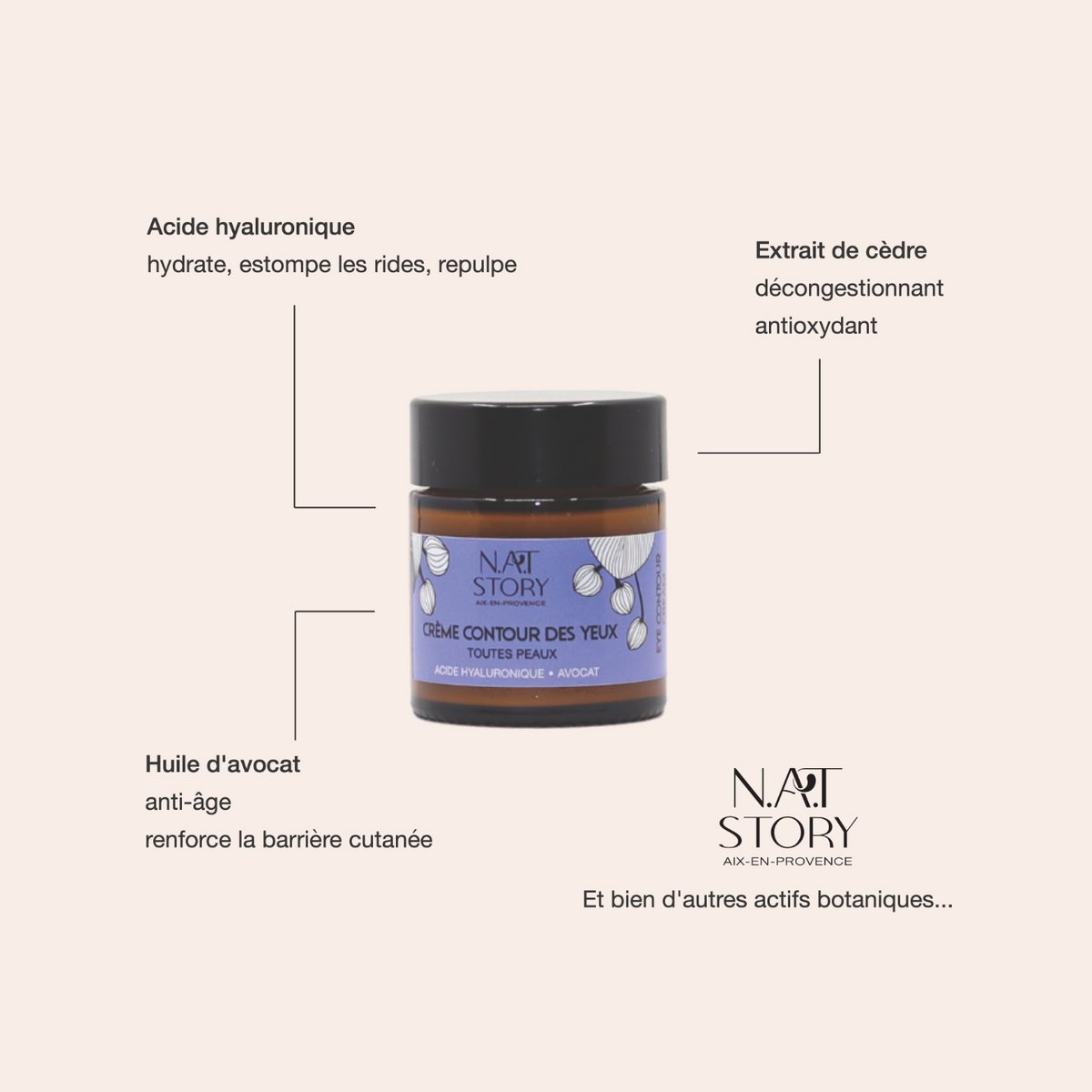 OOGCONTOUR CRME MET HYALURONZUUR 30ML