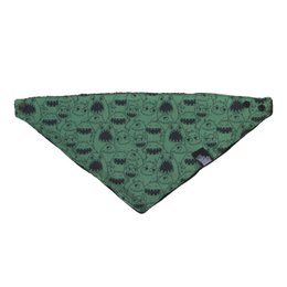 Soft, absorbent bib with a whimsical bunny print in muted colors of mint, gray, and light pink. Ideal for drooling babies and toddlers.