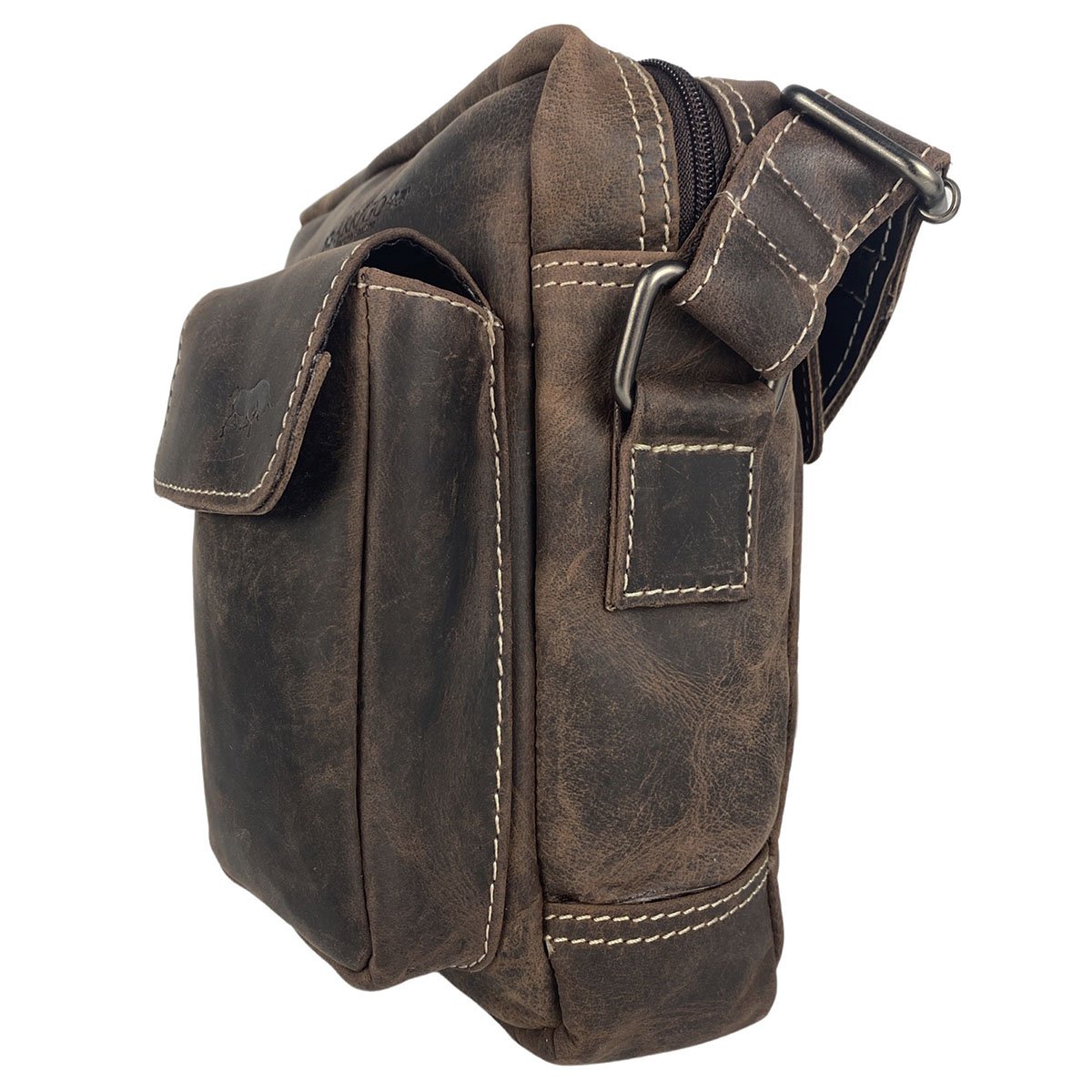 Bolso De Hombre O Bolso De Mujer En 3 Colores De Piel De Búfalo - Bandolera De Mujer O De Hombre
