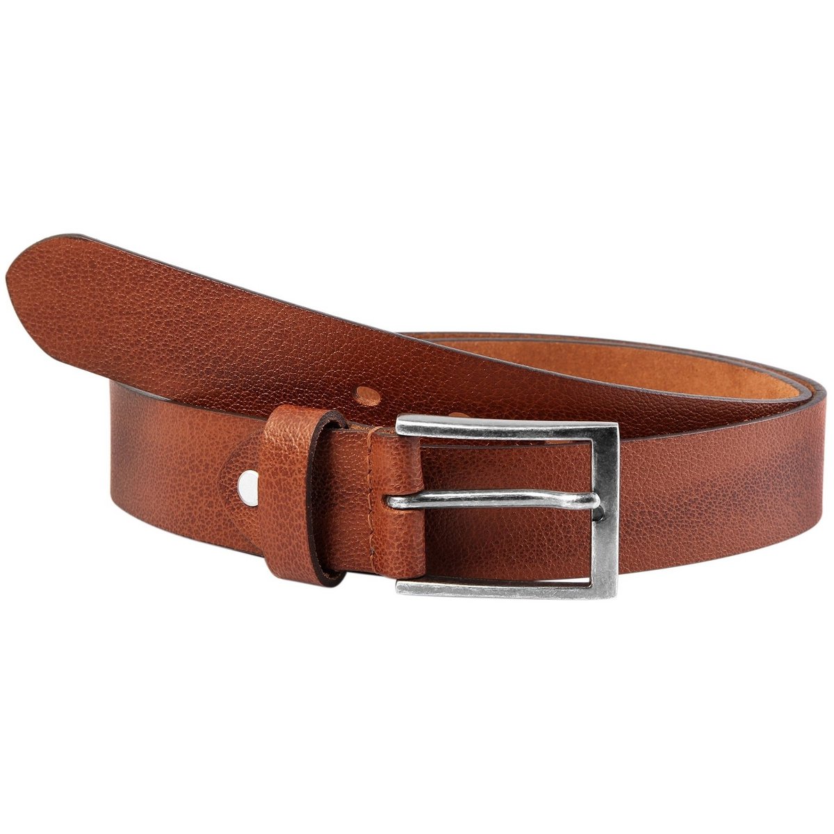 Leonardo Verrelli genuine leather belt, brown/tan, can be shortened, 100 cm