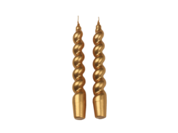 Mave Turn Me On Candle Gold Sæt med 2