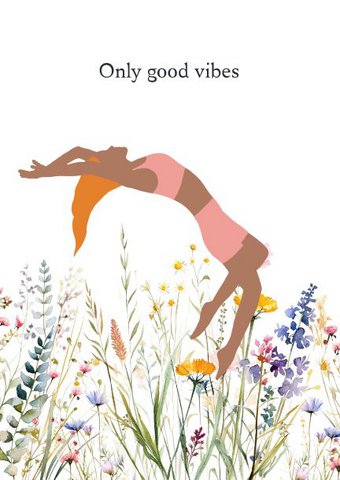 Sustainable card - Good vibes only