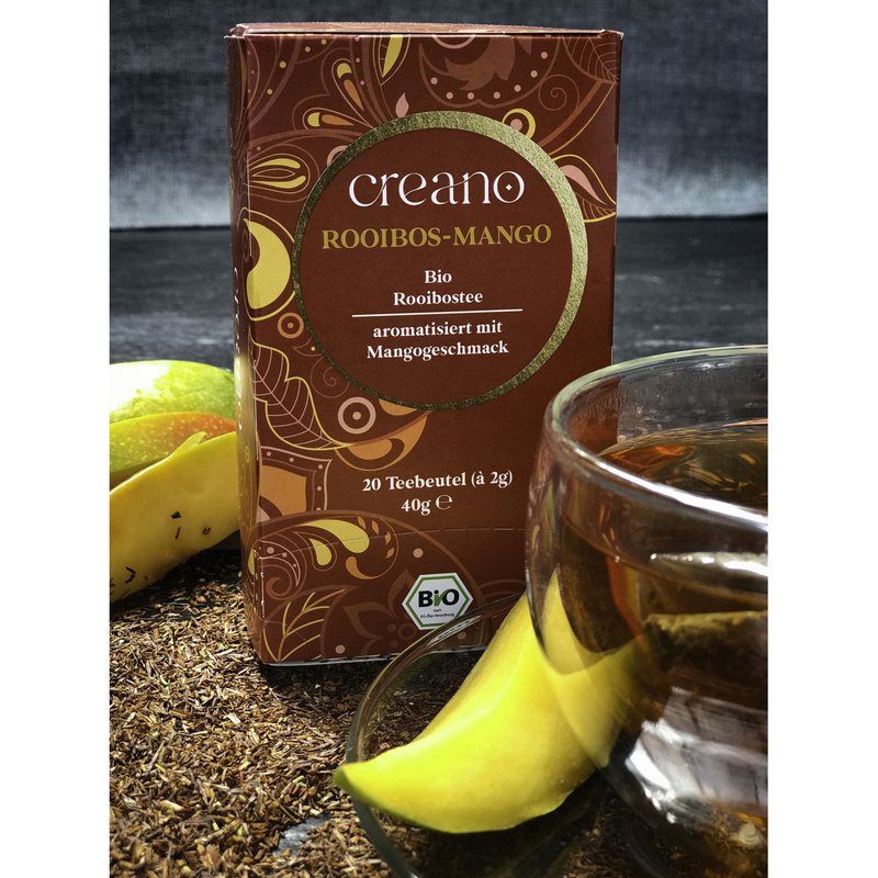 Confezione da 20 bustine di tè Rooibos-Mango biologico