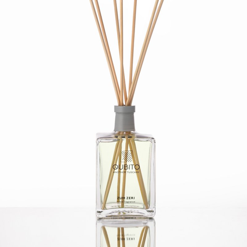 ZUM ZERI (250 ml), Raumparfüm – Raumdiffusor mit Stäbchen, handbemalte Flasche, hergestellt in Italien