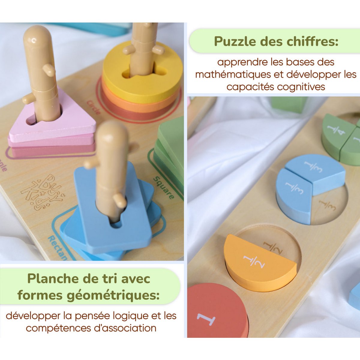 BusyKids Montessori-Set für Kinder von 24 bis 36 Monaten