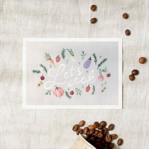 Postcard - Let's cook | Blossoms