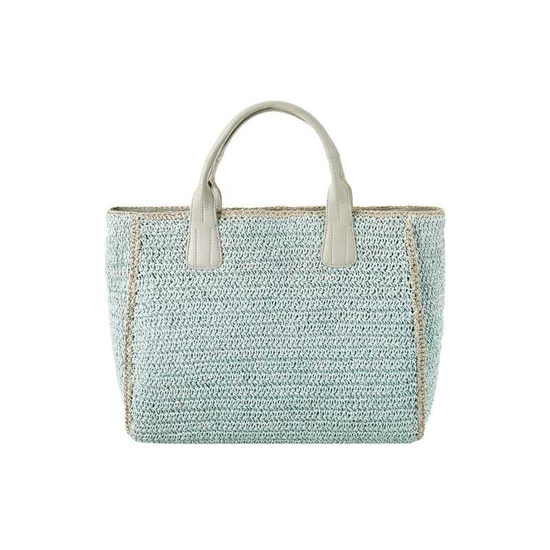 SEABREEZE SHOPPER rafiabast azul claro