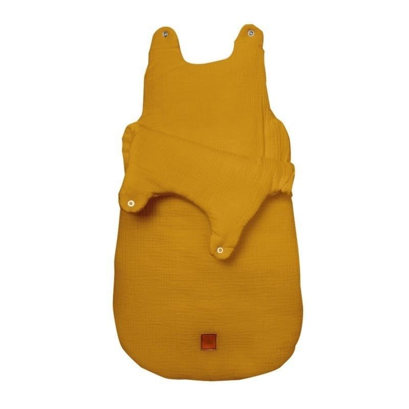 BIO muslin NEWBORN SLEEPBAG TOG Mustard