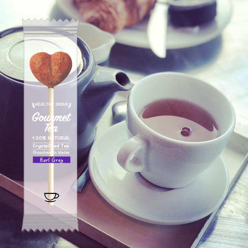 TEA-POP Tea-On-A-Stick | Earl Grey | 20 Sticks Display Tray