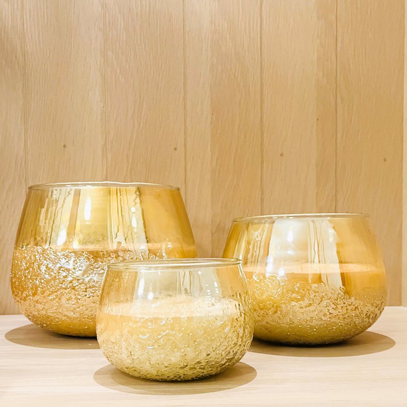Crushed Stone Candles Champaign