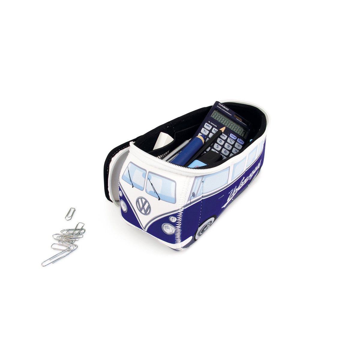 Volkswagen VW T1 Bus 3D Neopreen Universele Tas - Klein - Logo/Blauw
