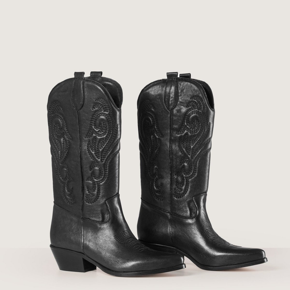 Bottes texanes noires Shelby
