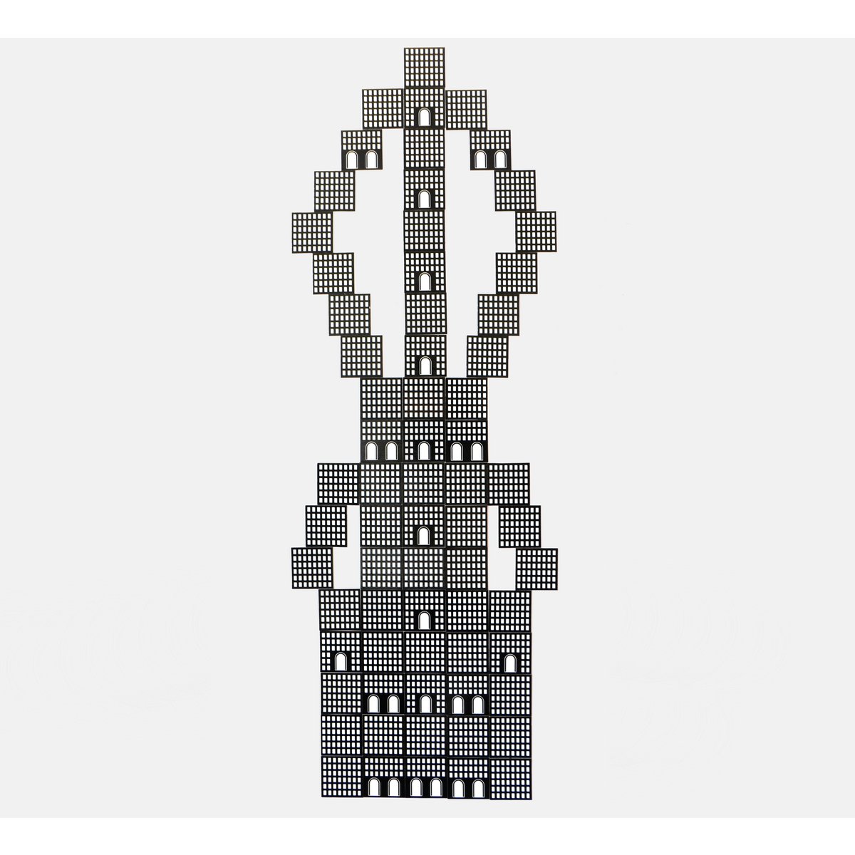 Pakiet magnesów na lodówkę Fritz Lang Metropolis Mega Modern Architecture (72 sztuki)