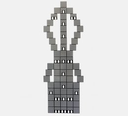Pakiet magnesów na lodówkę Fritz Lang Metropolis Mega Modern Architecture (72 sztuki)