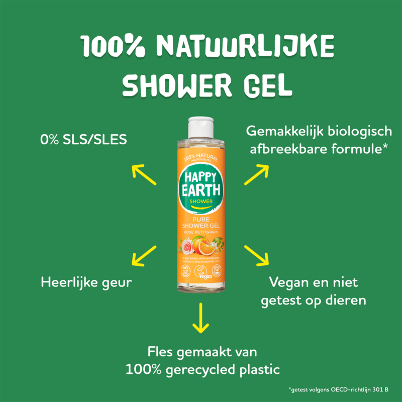 Natuurlijke Douchegel Rose Petitgrain