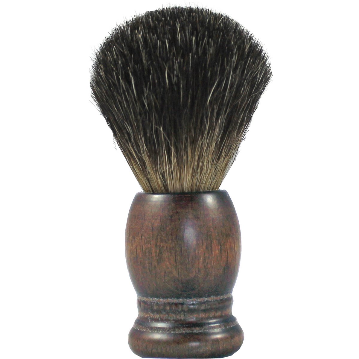 Pennello da barba in legno di faggio tinto