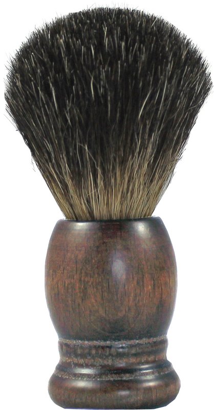 Shaving brush stained beech wood