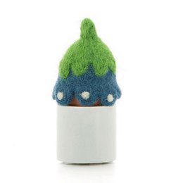 Egg cozy flowers of different colors yellow