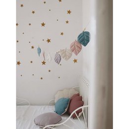 Guirlande en lin « Spring Dream » avec feuilles