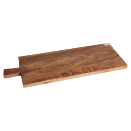 Drewniana deska do serwowania z drewna wiejskiego o średnicy 60 cm