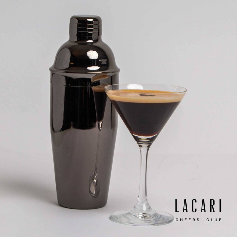 Ensemble de cocktails LACARI Premium | Ensemble de barman 3 pièces | acier inoxydable | Noir