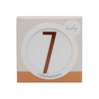Ribbel buttons koper B