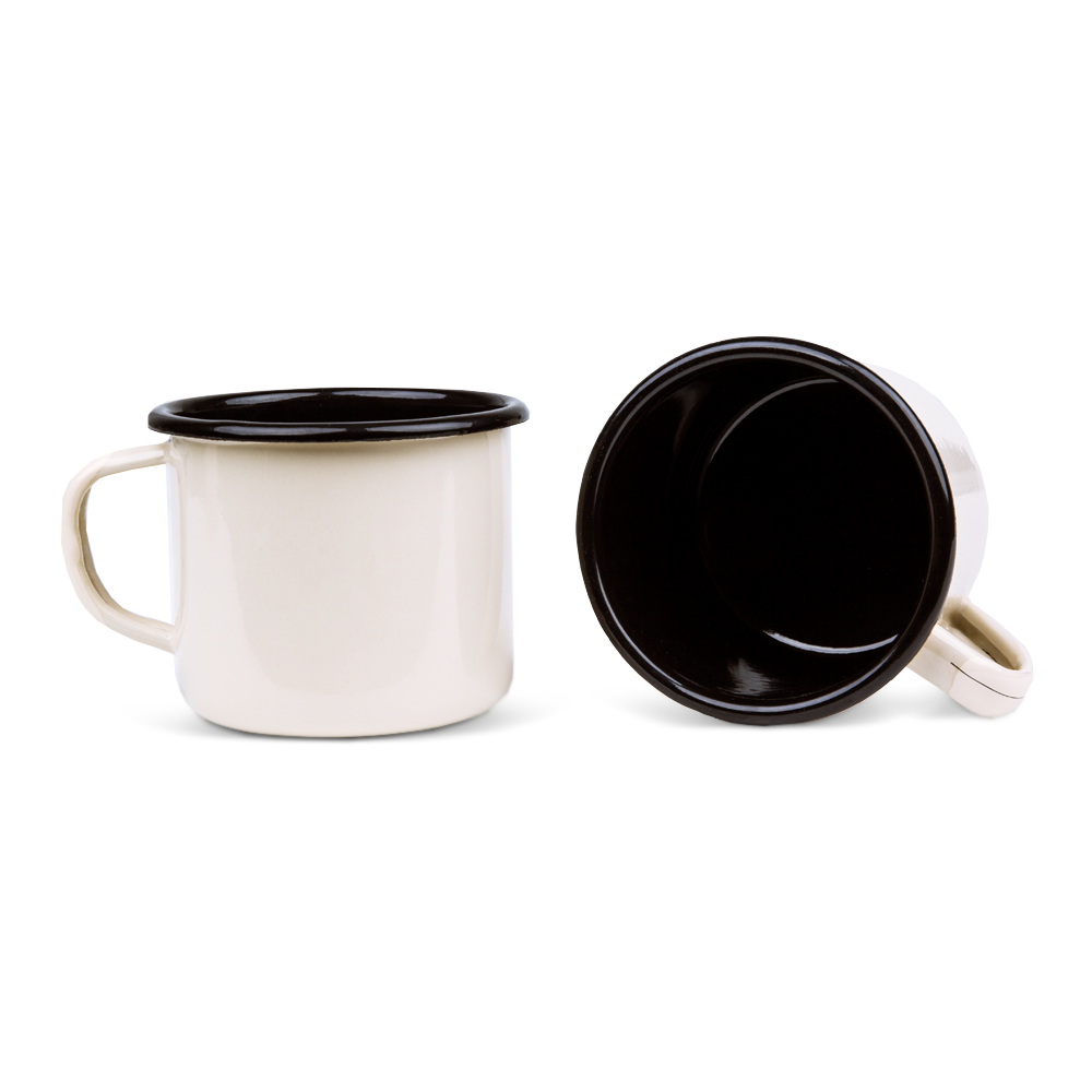Tazza da caffè smaltata da 0,35l | Pianura B.