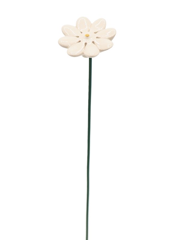 Daisy flower ceramic mini White 2.5 cm