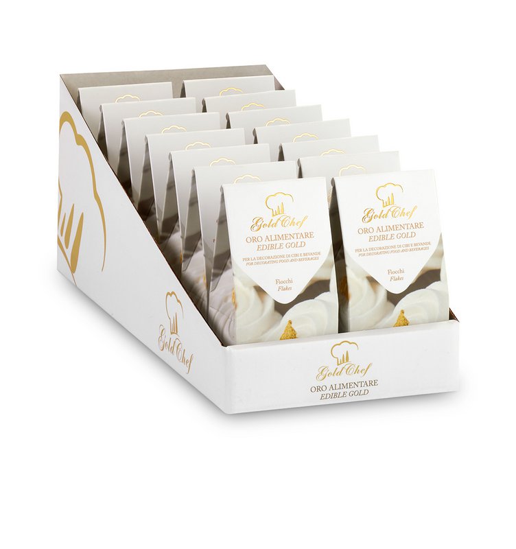 70mg Spiselige GULD FLAGER 23kt
