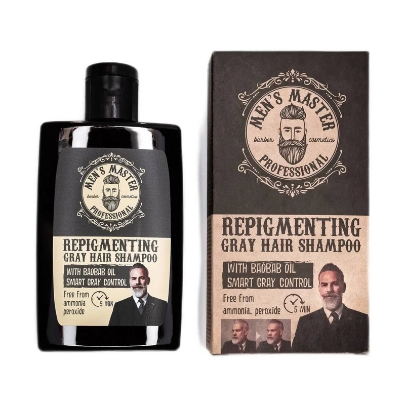 Men's Master Repigmenting Anti-Gray Hair Shampoo – 120ml