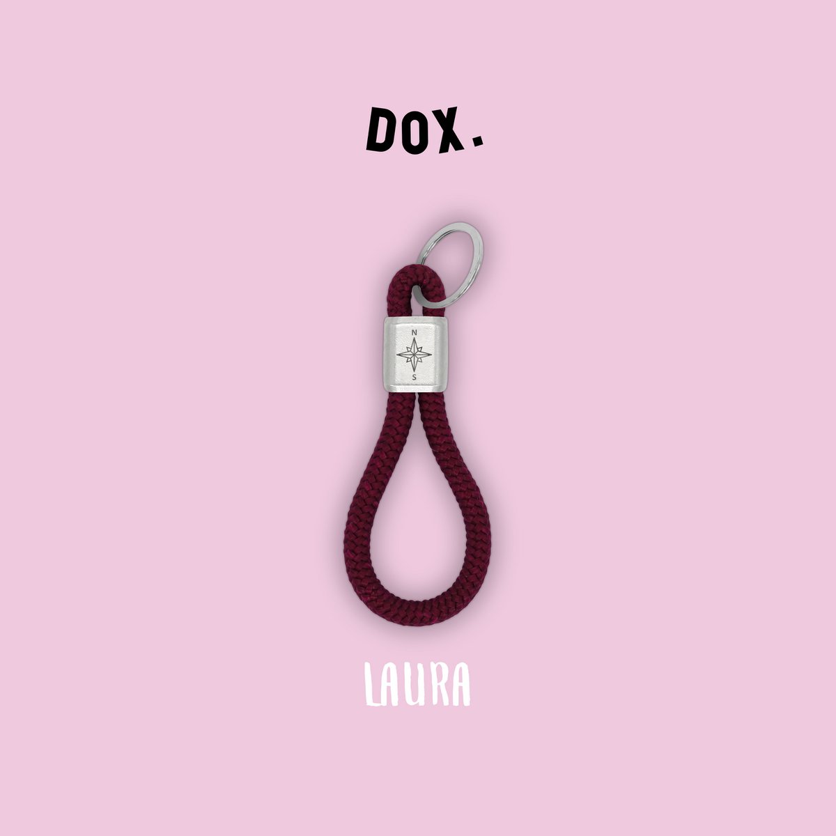 RAW ELEMENT DOX Kompass Schlüsselanhänger - Segeltau Kletterseil - Original & Handgemacht | für Männer und Frauen