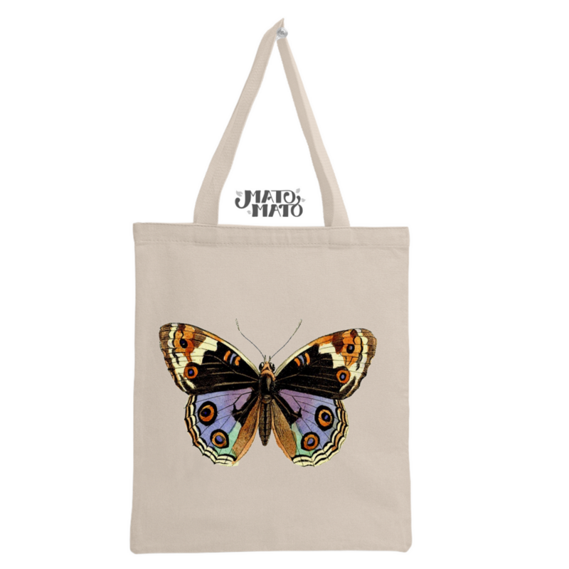 Vintage Butterfly Organic Tote Bag