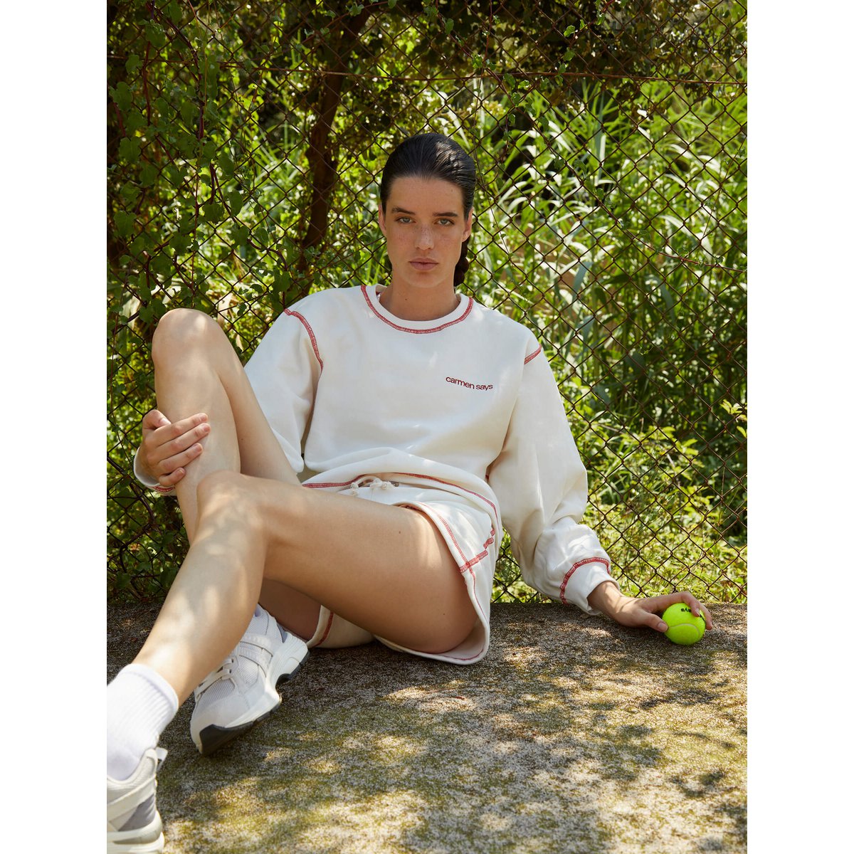Form White Jersey Sweat Shorts