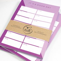 Notizblock „It’s a good day“ aus Recyclingpapier