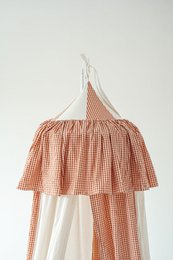 Dosel de circo de algodón con volante “Rust Check”