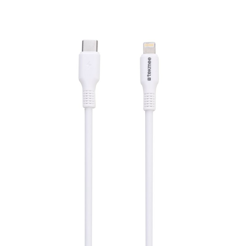TEKMEE Cable 1M Carga Rápida 20W LIGHTNING/TYPE-C TPE