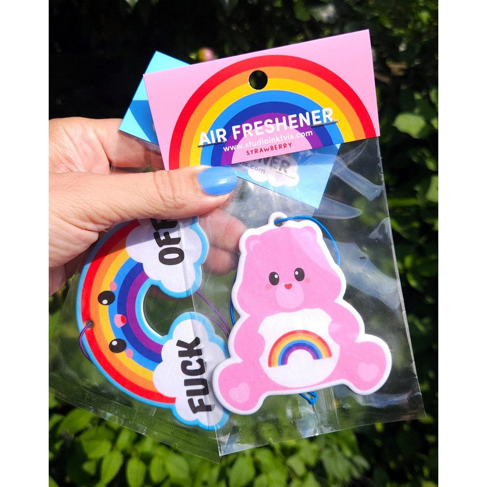 Rainbow Fuck Off Fragrance Pendant – Passion Fruit Fragrance
