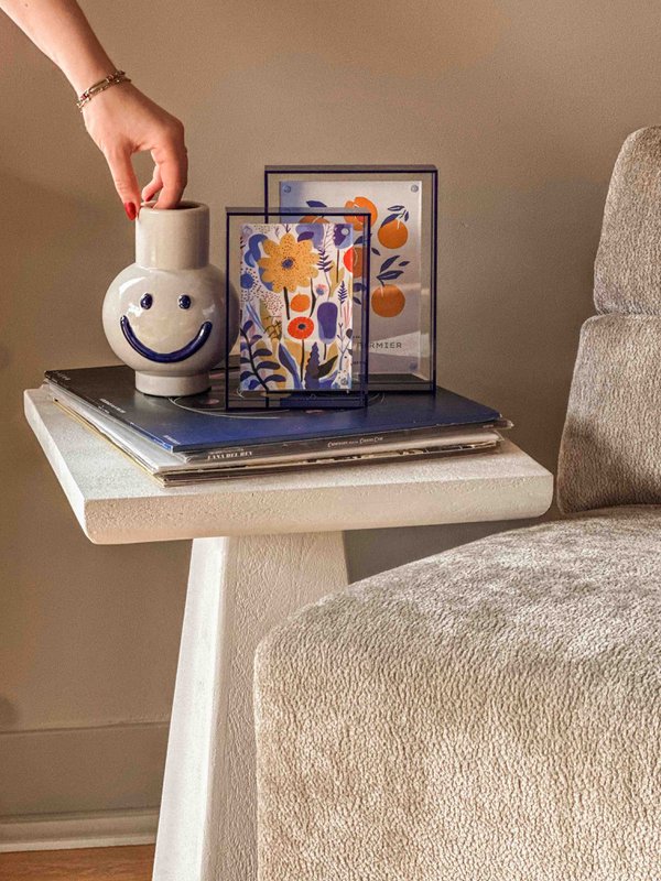 Photo frame Neon blue