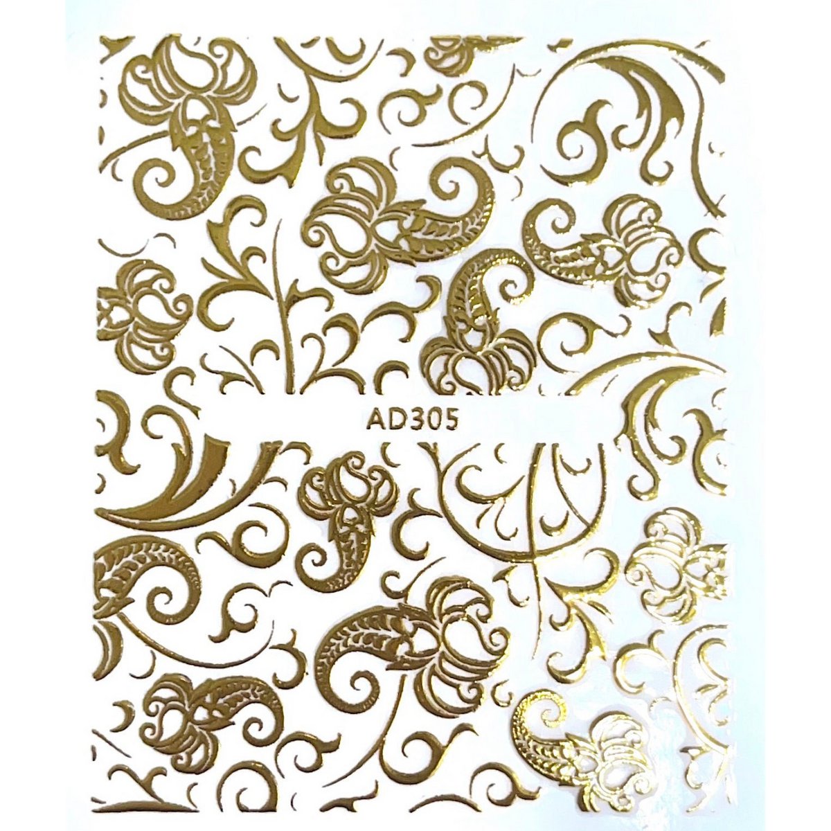 Gold pattern stickers
