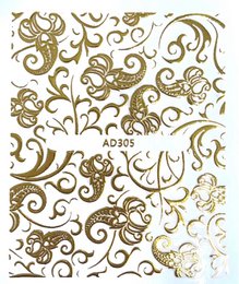 Gold pattern stickers